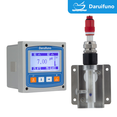 โซลูชันที่รองรับสายดิน 0~14pH RS485 IP66 pH ORP Meter Controller สำหรับน้ำเสีย