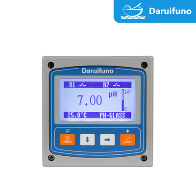 โซลูชันที่รองรับสายดิน 0~14pH RS485 IP66 pH ORP Meter Controller สำหรับน้ำเสีย