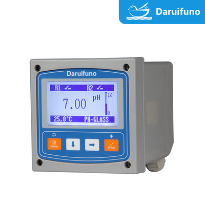 โซลูชันที่รองรับสายดิน 0~14pH RS485 IP66 pH ORP Meter Controller สำหรับน้ำเสีย