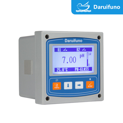 โซลูชันที่รองรับสายดิน 0~14pH RS485 IP66 pH ORP Meter Controller สำหรับน้ำเสีย